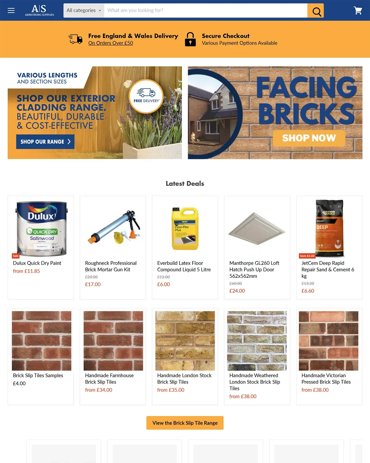 Screenshot for Armstrong Supplies