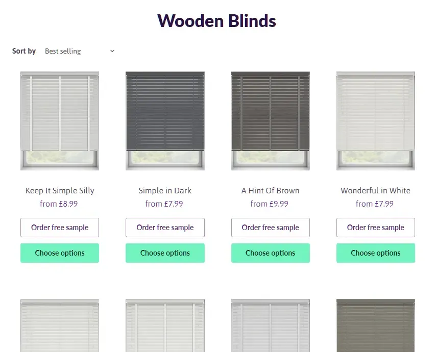 Example of similar products on Blindstyle