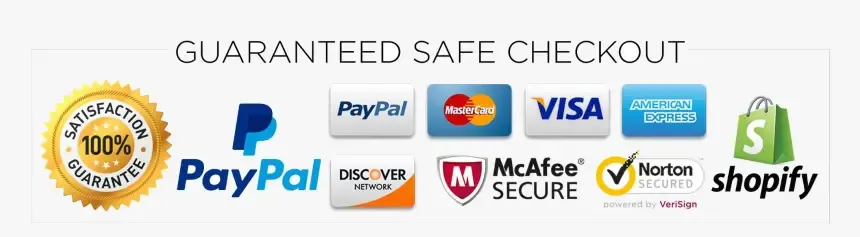 Example footer showing security badges