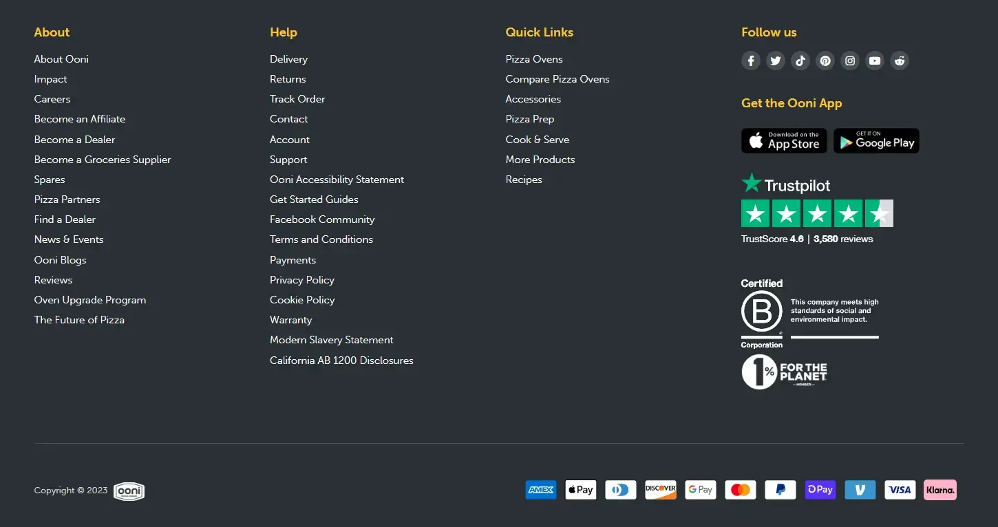Example footer that is too large